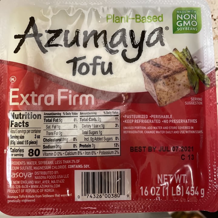 review photo of Azumaya Extra Firm Tofu shared by @lnachmanson on 29 Jun 2021 - review