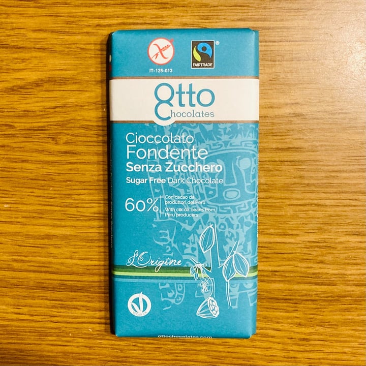 photo of Otto chocolates Cioccolato Fondente Senza Zucchero shared by @davide on  25 Nov 2020 - review