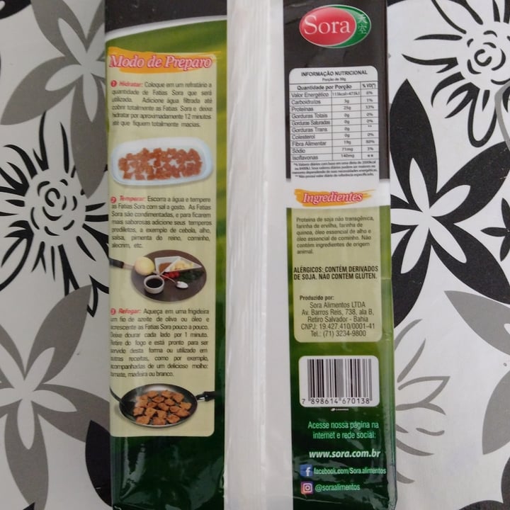 photo of Sora Fatias de carne vegetal para Strogonoff- 125g shared by @verdemayra on  11 Sep 2022 - review