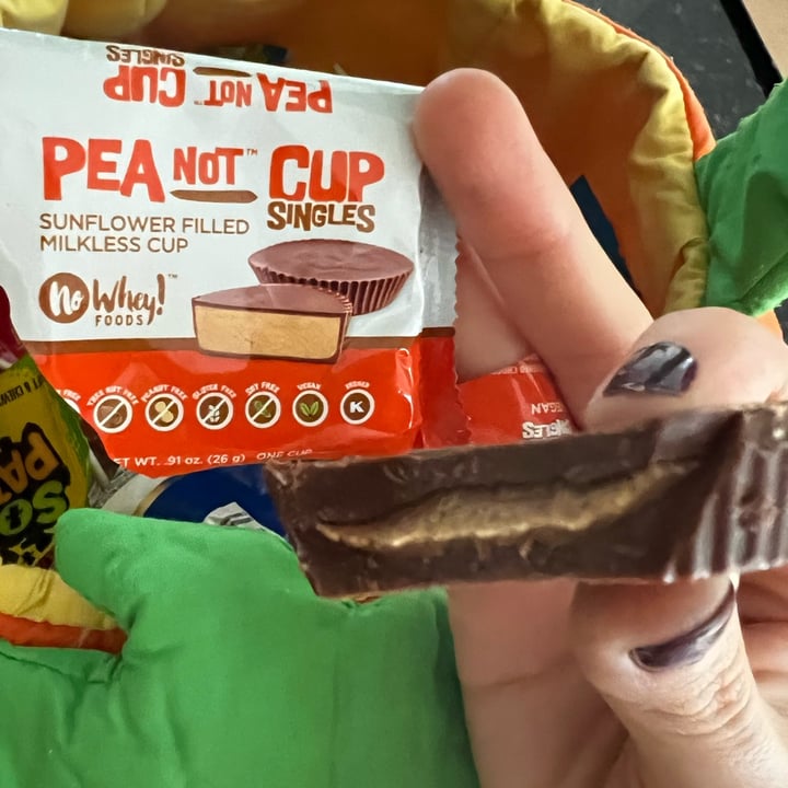 photo of No Whey! Foods Chocolate Large Pea "Not" Butter Cups shared by @whitneys6 on  01 Nov 2022 - review