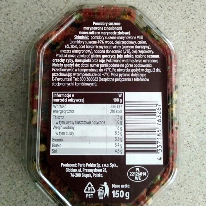 photo of Kaufland Favourites Dried tomatoes in brine shared by @giorgioalani on  27 Mar 2021 - review