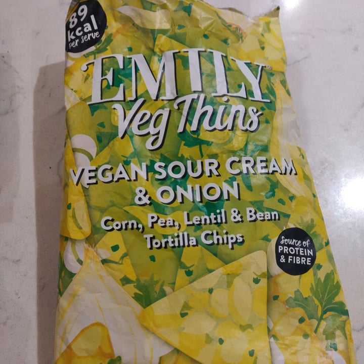 photo of Emily Veg Thins Vegan Sour Cream And Onion shared by @andrewapm on  28 Nov 2022 - review