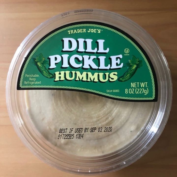 photo of Trader Joe's Dill Pickle Hummus shared by @clarendiee on  30 Aug 2020 - review