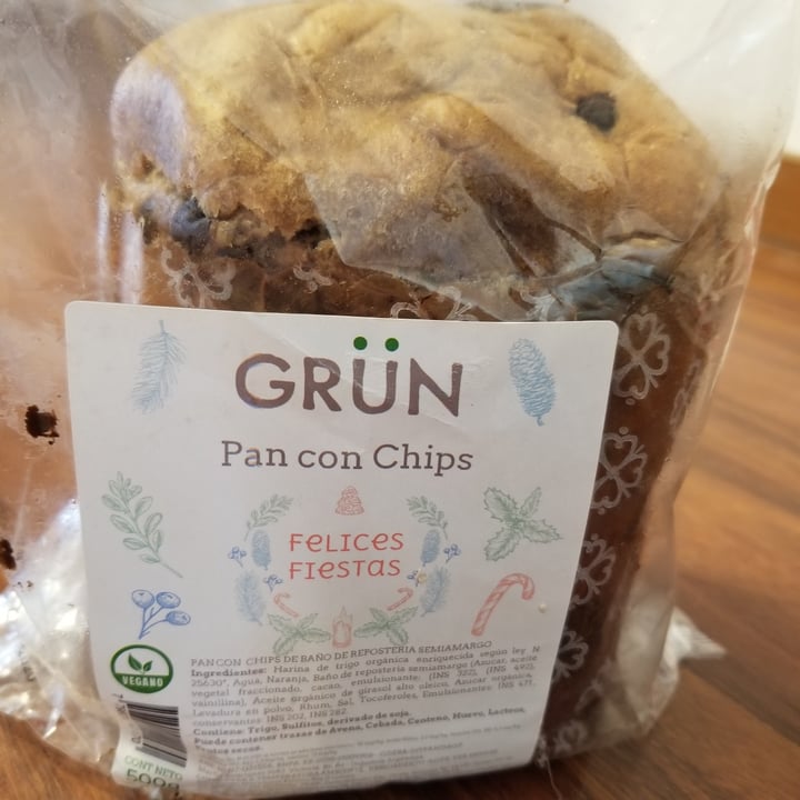 photo of Grün Orgánico Pan Dulce con Chips shared by @daniellaliberman on  17 Dec 2020 - review