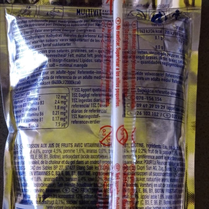 photo of Capri-Sun Multivitamin shared by @nohemy on  17 Dec 2022 - review