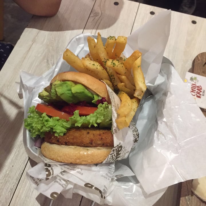 photo of VeganBurg Singapore Avocado Beetroot Burger shared by @georgejacobs on  21 Apr 2019 - review