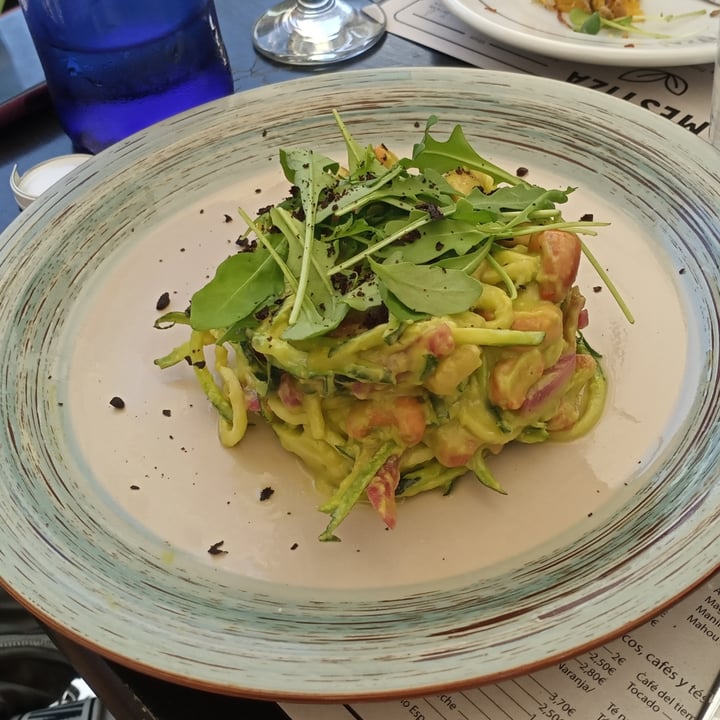 photo of MESTIZA - plant based restaurant Courguetti con salsa de aguacate shared by @titoherbito on  11 May 2022 - review