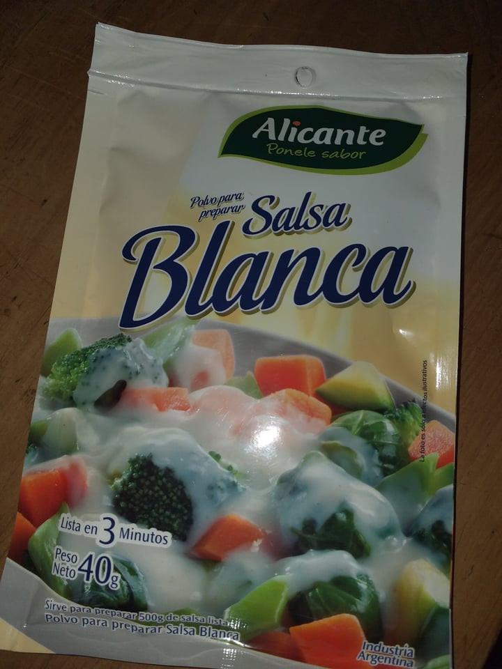 photo of Alicante Salsa blanca shared by @abrumiranda on  06 Nov 2020 - review