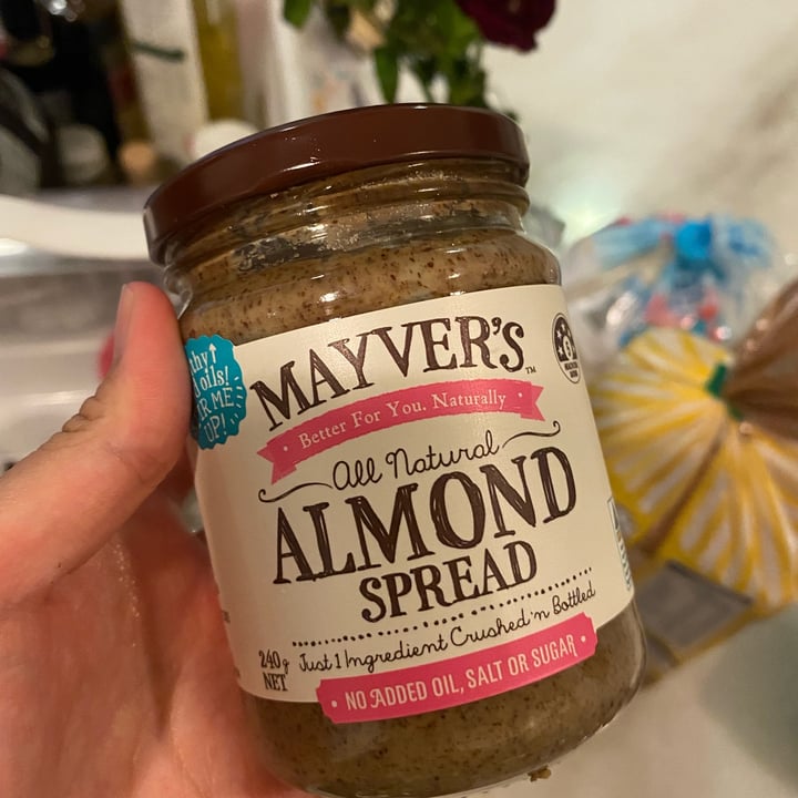 photo of Mayver's All Natural Almond Spread shared by @lauwrwa on  19 Mar 2022 - review