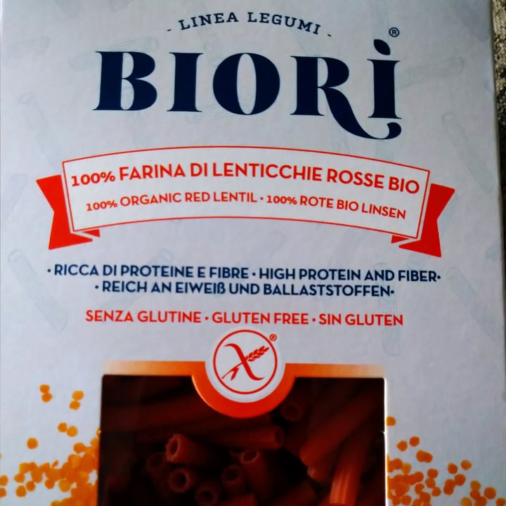 photo of Biori Biori' Sedanini di Lenticchie Rosse Bio shared by @walkabout-veg on  30 Oct 2021 - review