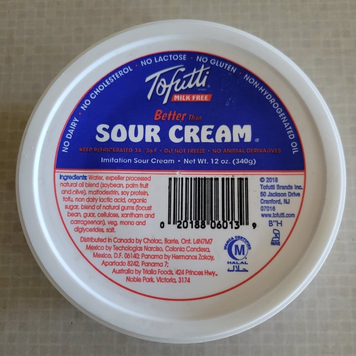 photo of Tofutti Sour cream shared by @bethanykenyon on  23 Oct 2022 - review