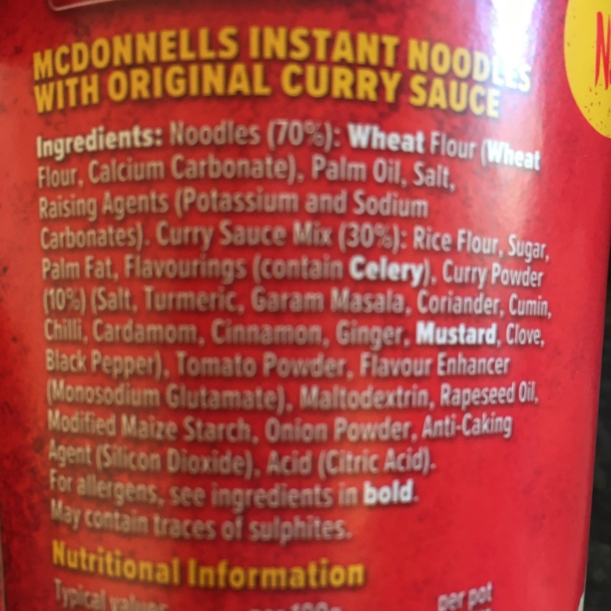 McDonnells The original curry sauce noodle Reviews abillion