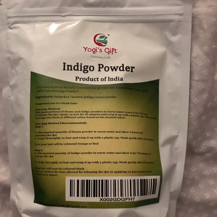 review photo of yogi’s gift indigo powder shared by @licinio on 12 May 2022 - review