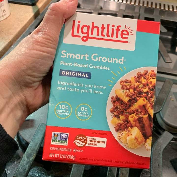 photo of Lightlife Smart Grounds Plant Based Crumbles Original shared by @allhess on  13 Dec 2021 - review