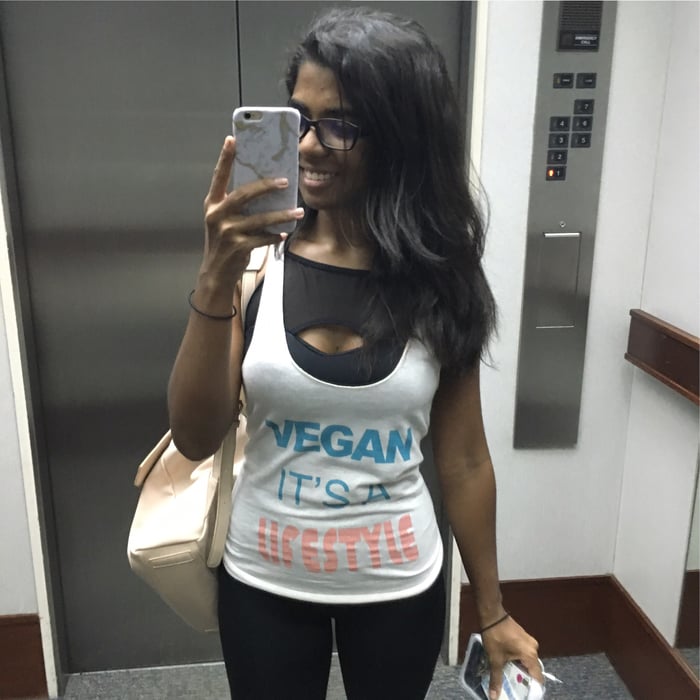 Aly early days vegan