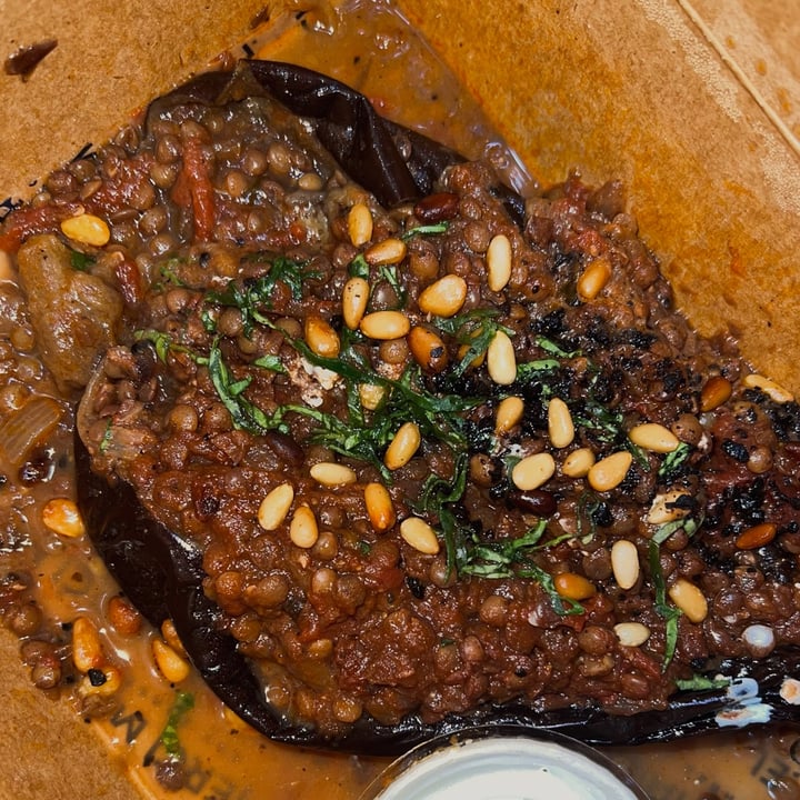 review photo of MERCI MARCEL ORCHARD Veganised Roasted Eggplant shared by @joanthevegan on 11 Jul 2022 - review