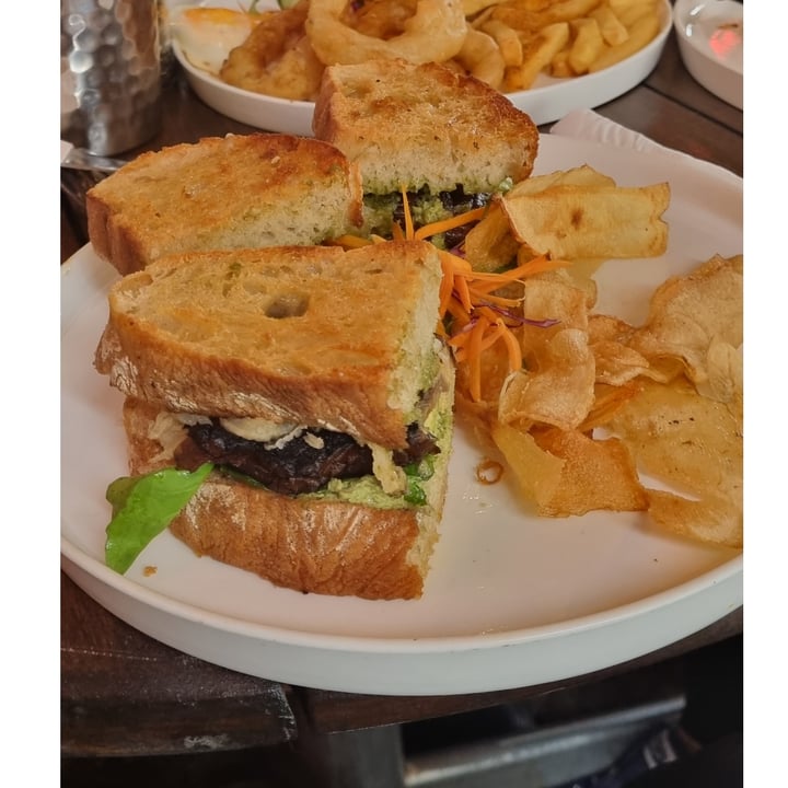 photo of Java Cafe/Bistro Stellenbosch Vegan mushroom pesto sandwich shared by @gittek on  13 Aug 2022 - review