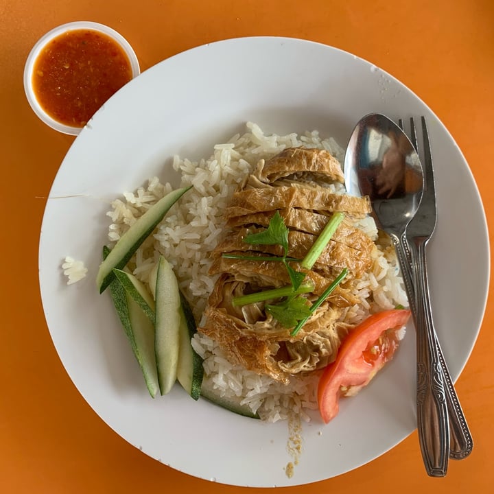 photo of 33 Vegetarian Food Roast Chicken Rice shared by @nonya on  13 Sep 2022 - review