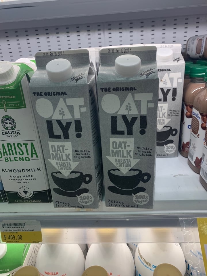 photo of Oatly Oat Drink Barista Edition  shared by @mindfuleatingrd on  26 Feb 2020 - review