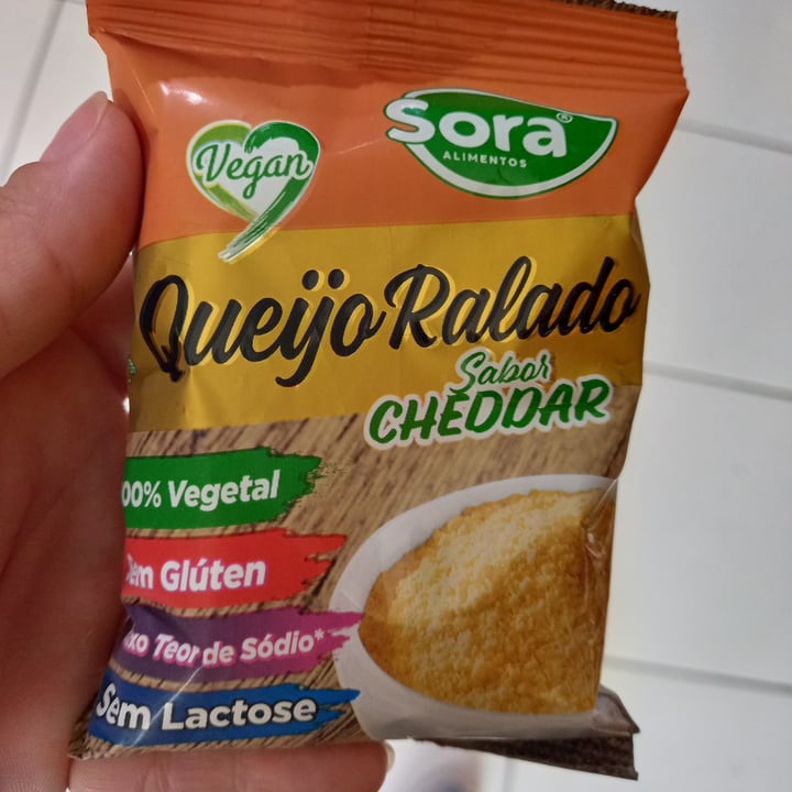 photo of Sora Queijo Ralado Cheddar shared by @danimarques on  02 Oct 2021 - review