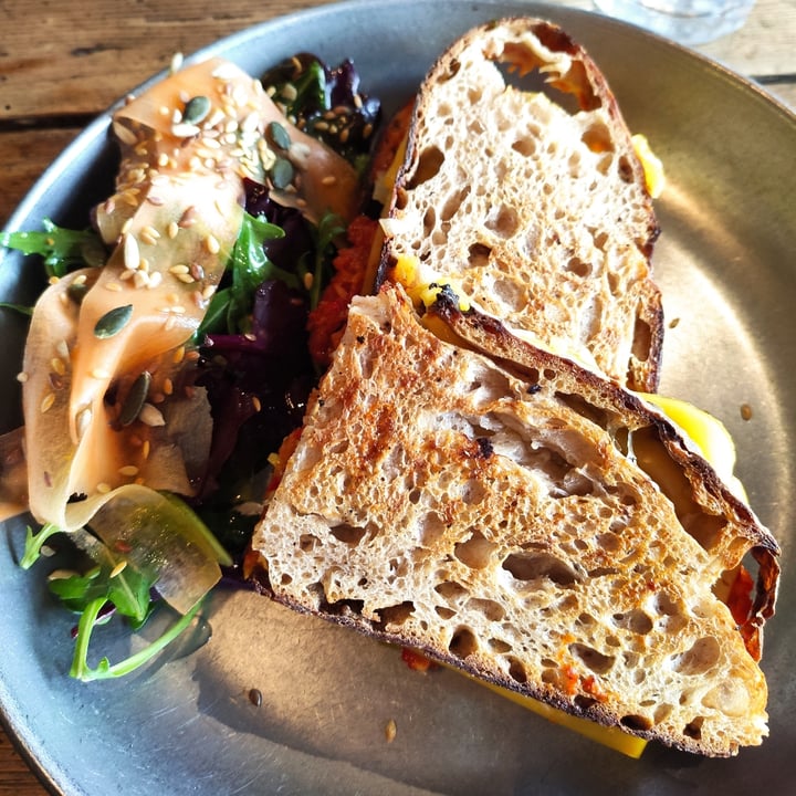 review photo of This Must Be The Place Sandwich with salsa romesco e formaggio vegano shared by @maryd9 on 13 Apr 2022 - review