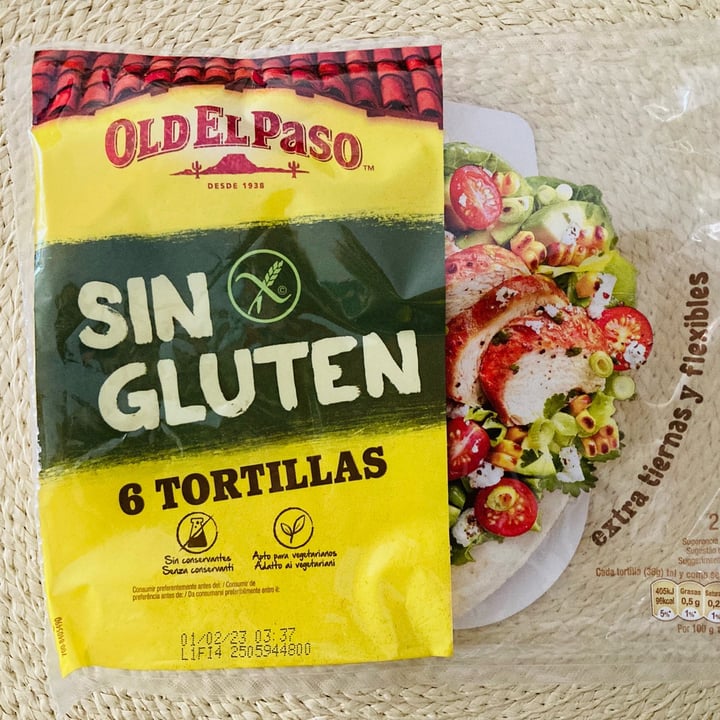 photo of Old El Paso 6 tortillas sin gluten shared by @federicathewitch on  15 Jun 2022 - review