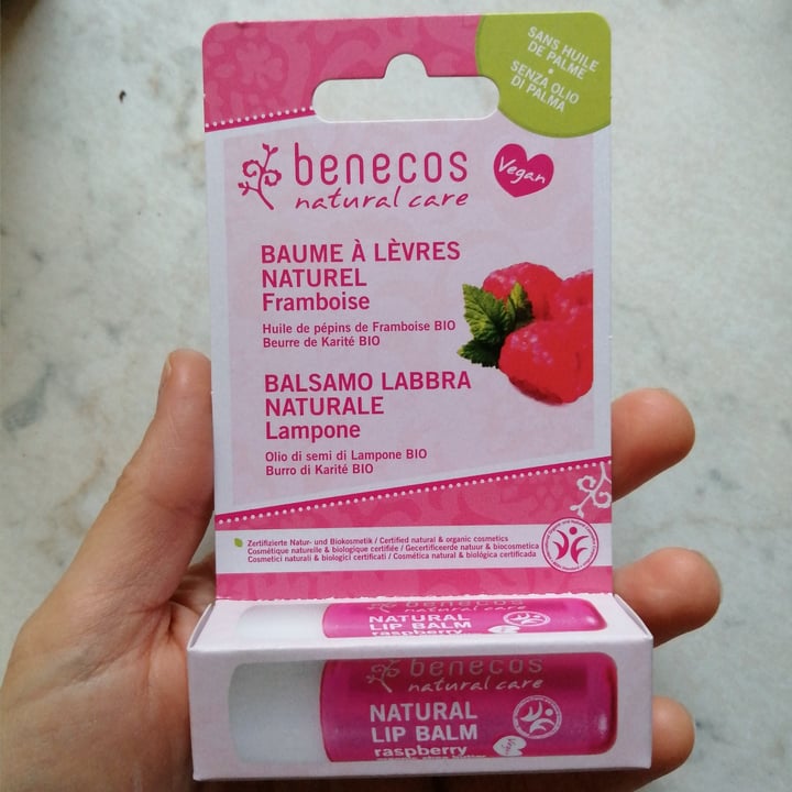 photo of Benecos Balsamo labbra lampone shared by @fedevegana on  03 Oct 2022 - review