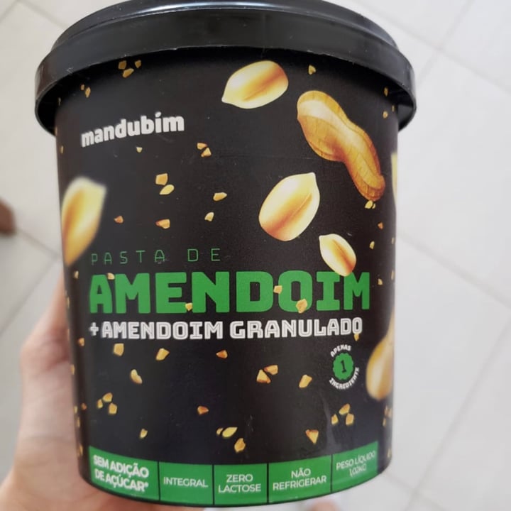 review photo of Mandubim Pasta de amendoim com amendoim granulado shared by @manugama on 10 Apr 2022 - review