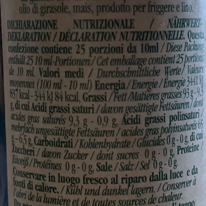 review photo of Zucchi olio di semi di lino shared by @aurora28 on 29 Jun 2022 - review