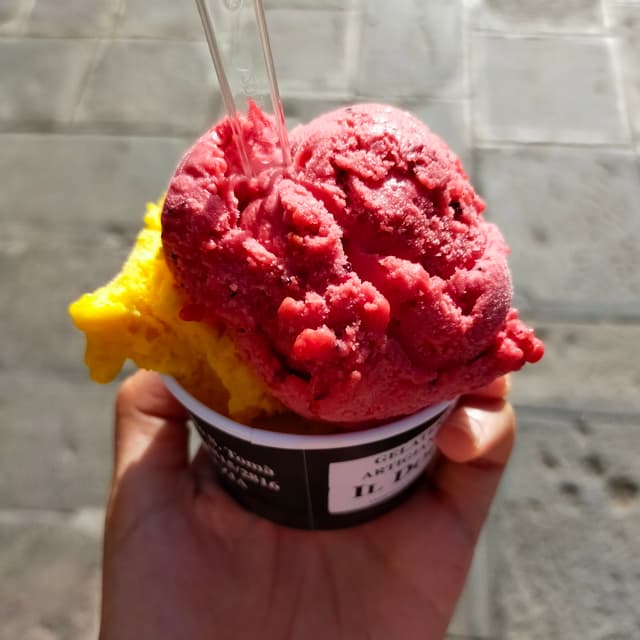 Photo of the dish “Gelato mango e frutti di bosco”