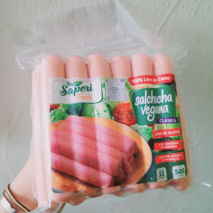 review photo of Saperi Foods Salchicha Vegana Clásica shared by @angeles30 on 28 Feb 2022 - review