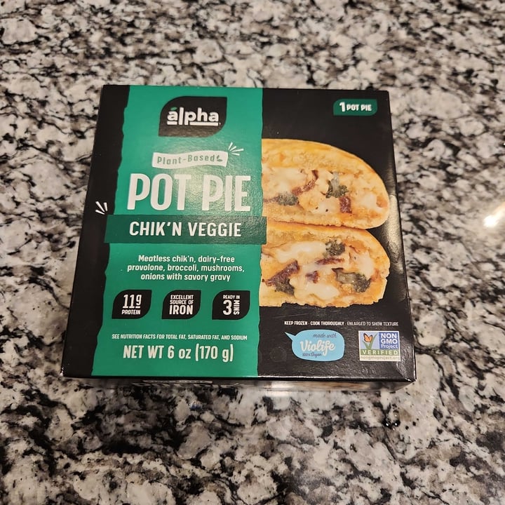 photo of Alpha Foods Handheld Pot Pie Chick’n Veggie shared by @ambularfortheanimals on  02 Dec 2022 - review