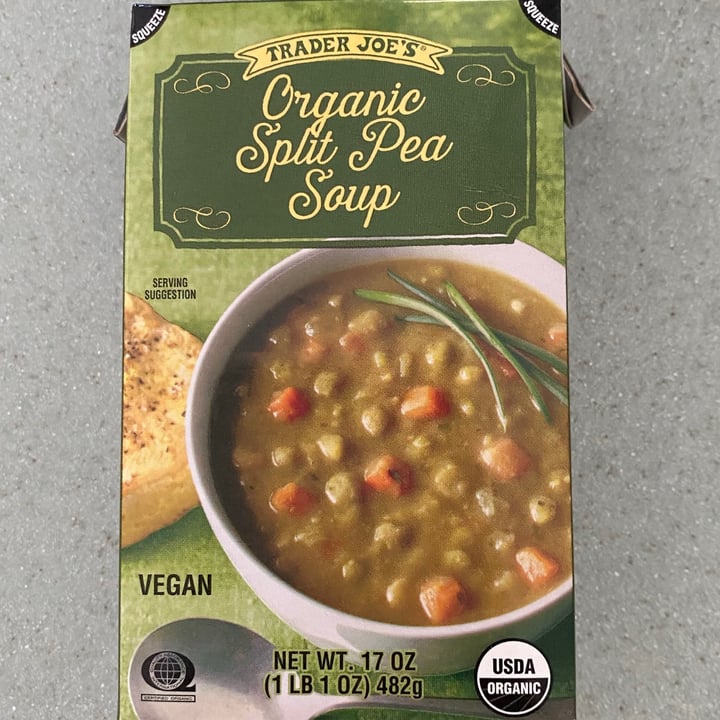 photo of Trader Joe's Organic Split Pea Soup shared by @rgtowle on  22 Aug 2021 - review