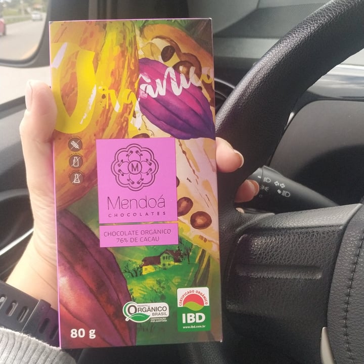 photo of Mendoá chocolates Chocolate 76% Cacau shared by @carolsimoes on  26 Apr 2022 - review