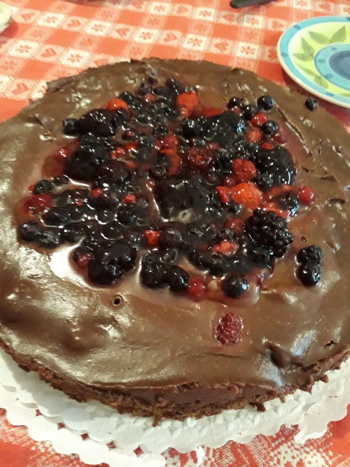 review photo of Sablée Vegana Torta Mousse de Chocolate con Frutos Rojos shared by @roberudi on 06 Aug 2019 - review