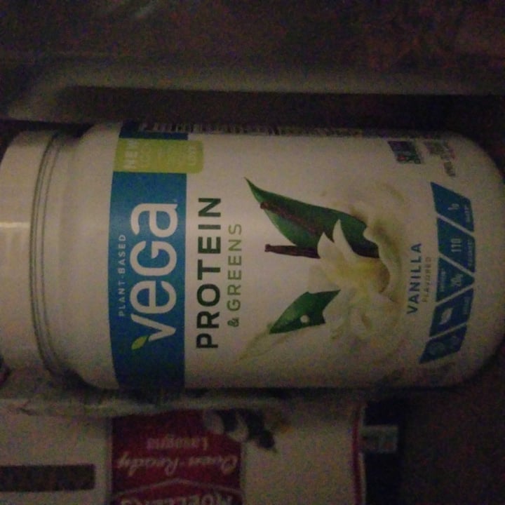 photo of Plant-Based Vega  Protein & Greens vanilla Flavor shared by @veggie-abby on  30 Apr 2020 - review