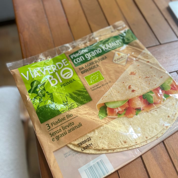 photo of Via Verde Bio Piadine con grano KAMUT shared by @vale4nature on  15 Aug 2022 - review