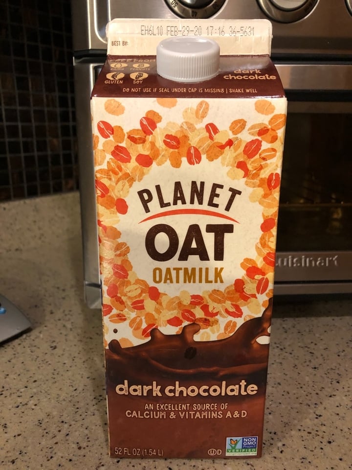 photo of Planet Oat Oatmilk Dark Chocolate shared by @annettej on  28 Mar 2020 - review