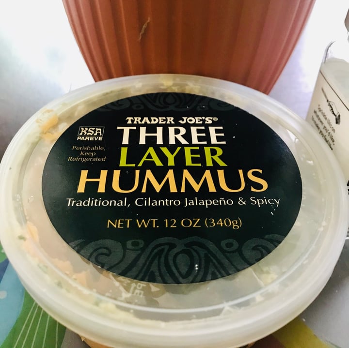 photo of Trader Joe's Three Layer Hummus shared by @kristyahimsa on  04 Aug 2020 - review