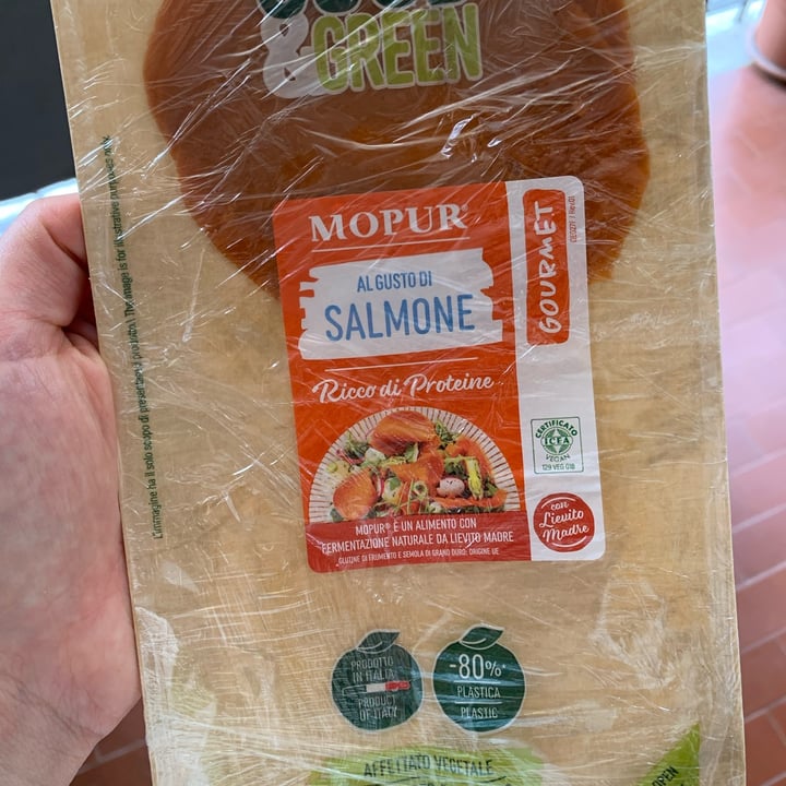 photo of Good and green Mopur al gusto di salmone shared by @nefos19 on  15 Jun 2022 - review
