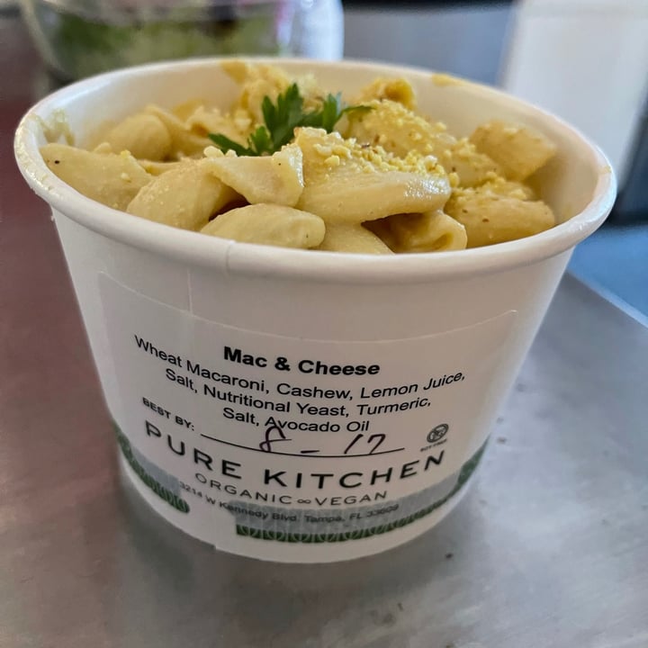 photo of Pure Kitchen - Vegan Restaurant Mac & Cheese shared by @jamiewoodrum on  17 Aug 2021 - review