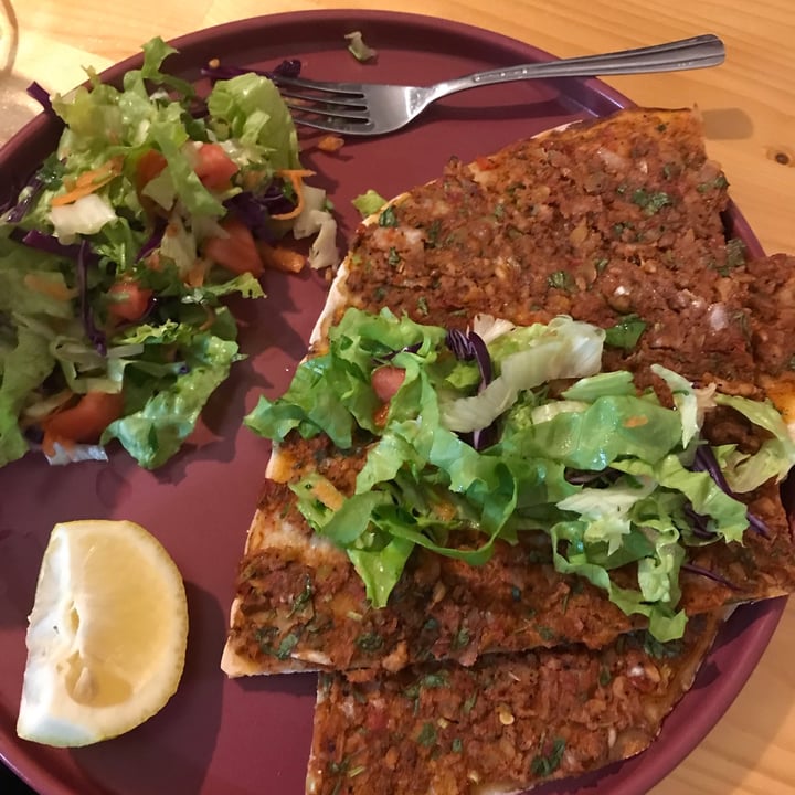 photo of Pumpkin Cafe Vegan Lahmacun shared by @vegan-alien on  18 Mar 2022 - review