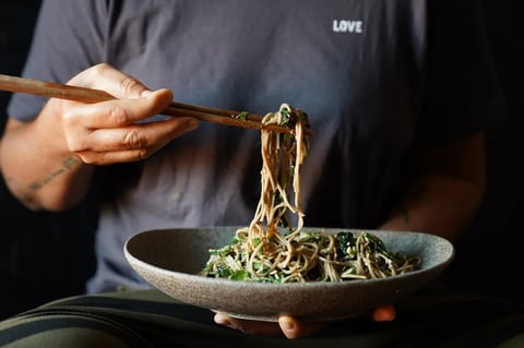 A simple cold soba noodle salad recipe