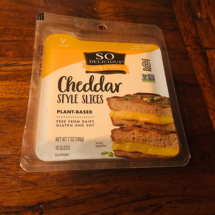photo of So Delicious Dairy Free Cheddar Style Slices shared by @garen7 on  15 Mar 2021 - review
