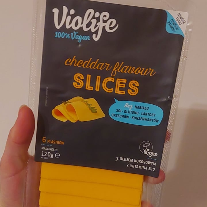 photo of Violife Cheddar Slices shared by @sofiasokolovaa on  21 Apr 2022 - review