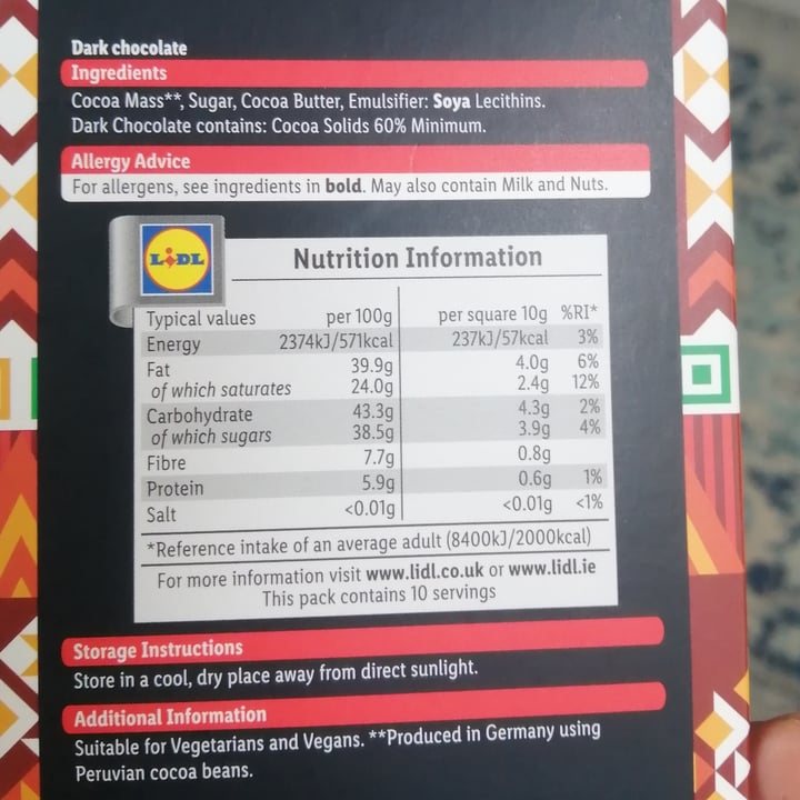 photo of J. D. Gross Peru Dark Chocolate shared by @halimashah on  20 Feb 2022 - review