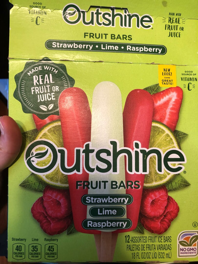 Outshine Fruit Bars Variety Pack (Strawberry, Lime, Raspberry) Reviews ...