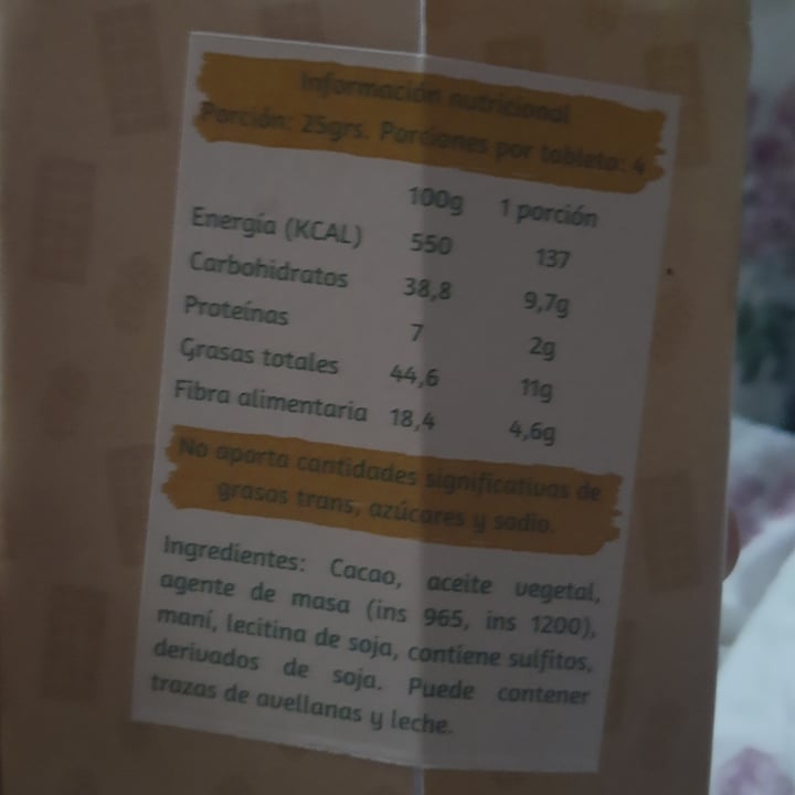 review photo of Cocoa Plant Based Chocolate Relleno Con Crema De Maní shared by @rogalia on 27 Nov 2021 - review