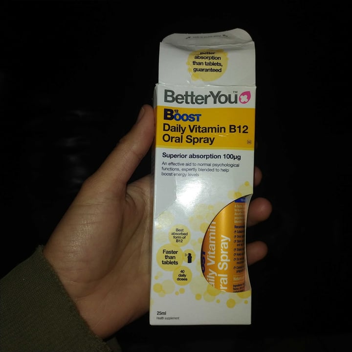 photo of BetterYou B12 Boost Daily Vitamin B12 Oral Spray shared by @shanhart on  26 Jul 2020 - review