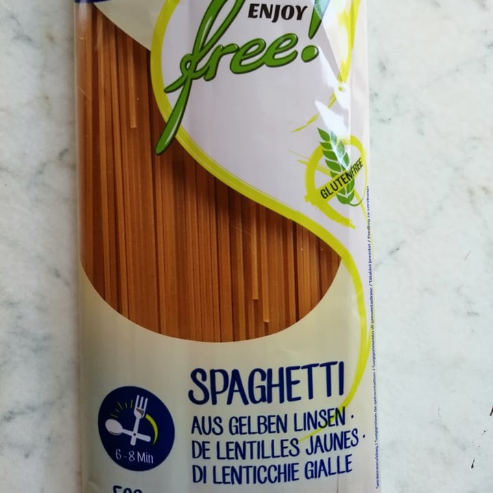 photo of Enjoy free Spaghetti di lenticchie gialle shared by @fedevegana on  18 Aug 2021 - review